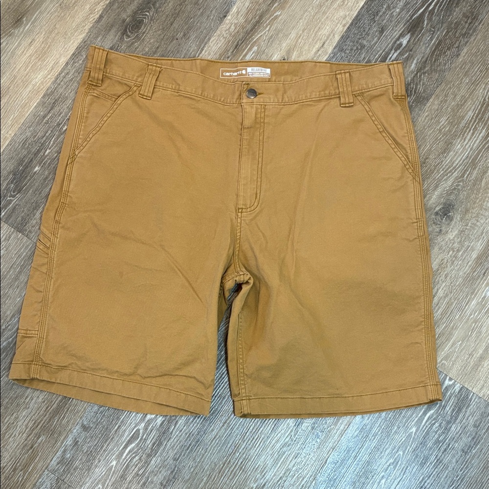 Carhartt Men's Brown Flat Front Shorts